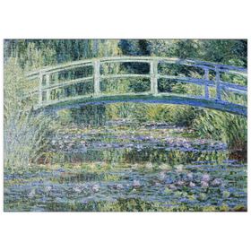 Darstellung des Puzzle-Motivs Claude Monet's Water Lilies and Japanese Bridge (1899) – Puzzleteile: 500