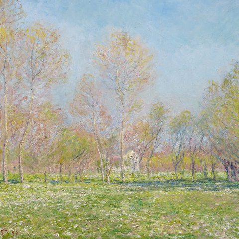 Claude Monet's Spring in Giverny (1890) 100 Puzzle 3D Modell