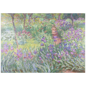 Darstellung des Puzzle-Motivs The Artist's Garden in Giverny (1900) by Claude Monet – Puzzleteile: 1000