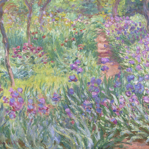 The Artist’s Garden in Giverny (1900) by Claude Monet 1000 Puzzle 3D Modell