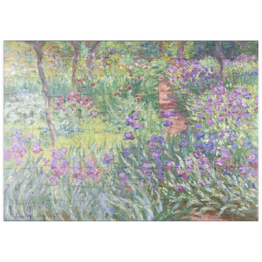 puzzleplate The Artist’s Garden in Giverny (1900) by Claude Monet 100 Puzzle
