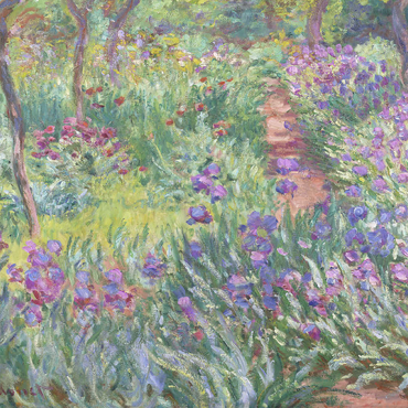 The Artist’s Garden in Giverny (1900) by Claude Monet 100 Puzzle 3D Modell