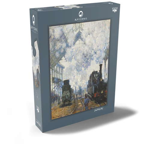 Claude Monet's Arrival of the Normandy Train (1877) 1000 Puzzle Schachtel Ansicht2