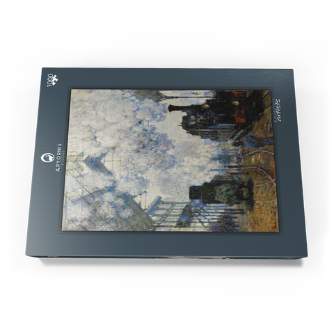 Claude Monet's Arrival of the Normandy Train (1877) 1000 Puzzle Schachtel Ansicht3