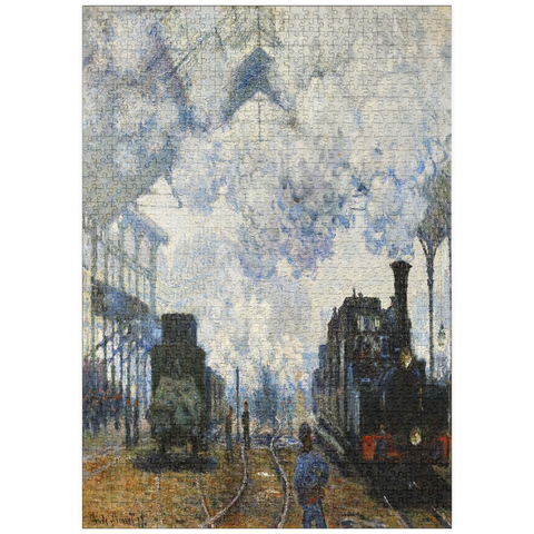puzzleplate Claude Monet's Arrival of the Normandy Train (1877) 1000 Puzzle