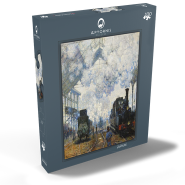 Claude Monet's Arrival of the Normandy Train (1877) 100 Puzzle Schachtel Ansicht2