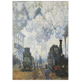 Darstellung des Puzzle-Motivs Claude Monet's Arrival of the Normandy Train (1877) – Puzzleteile: 200
