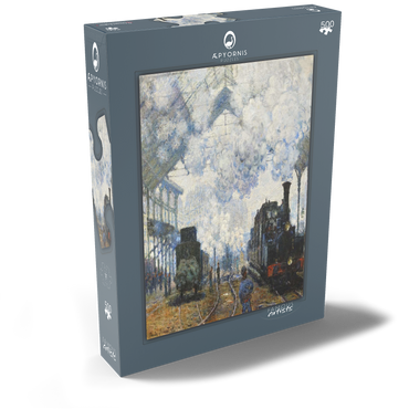 Claude Monet's Arrival of the Normandy Train (1877) 500 Puzzle Schachtel Ansicht2