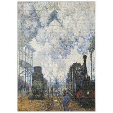 puzzleplate Claude Monet's Arrival of the Normandy Train (1877) 500 Puzzle