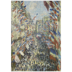 Darstellung des Puzzle-Motivs Claude Monet's The Rue Montorgueil in Paris (1878) – Puzzleteile: 1000
