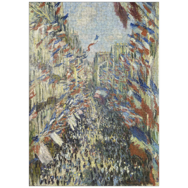 puzzleplate Claude Monet's The Rue Montorgueil in Paris (1878) 1000 Puzzle