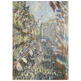 Darstellung des Puzzle Motivs Claude Monet's The Rue Montorgueil in Paris (1878) - Puzzleteile: 100