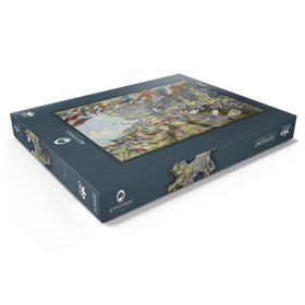 Alternative Darstellung des Puzzle-Motivs Claude Monet's The Rue Montorgueil in Paris (1878) – Puzzleteile: 200