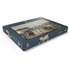 Darstellung des Puzzle Motivs Claude Monet's The Pont Neuf (1871) - Puzzleteile: 100