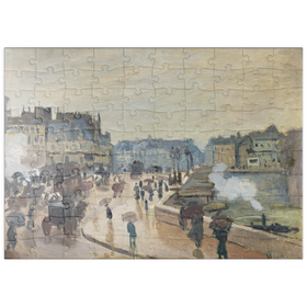 Darstellung des Puzzle Motivs Claude Monet's The Pont Neuf (1871) - Puzzleteile: 100
