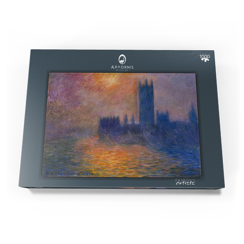 Claude Monet's The Houses of Parliament, Sunset (1904) 1000 Puzzle Schachtel Ansicht3