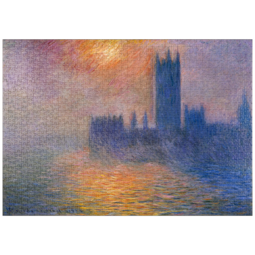 puzzleplate Claude Monet's The Houses of Parliament, Sunset (1904) 1000 Puzzle