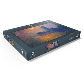 Alternative Darstellung des Puzzle-Motivs Claude Monet's The Houses of Parliament, Sunset (1904) – Puzzleteile: 200