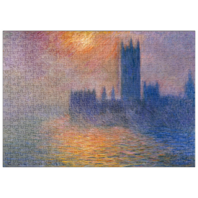 Darstellung des Puzzle-Motivs Claude Monet's The Houses of Parliament, Sunset (1904) – Puzzleteile: 500