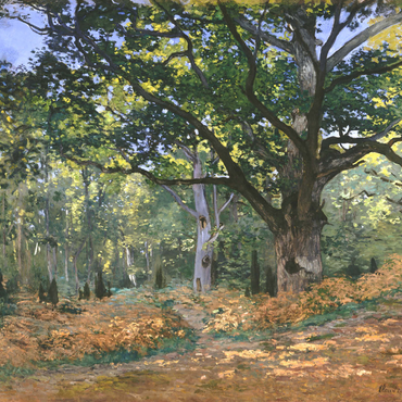 The Bodmer Oak, Fontainebleau Forest (1865) by Claude Monet 1000 Puzzle 3D Modell