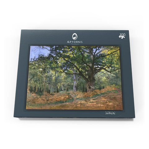 The Bodmer Oak, Fontainebleau Forest (1865) by Claude Monet 100 Puzzle Schachtel Ansicht3