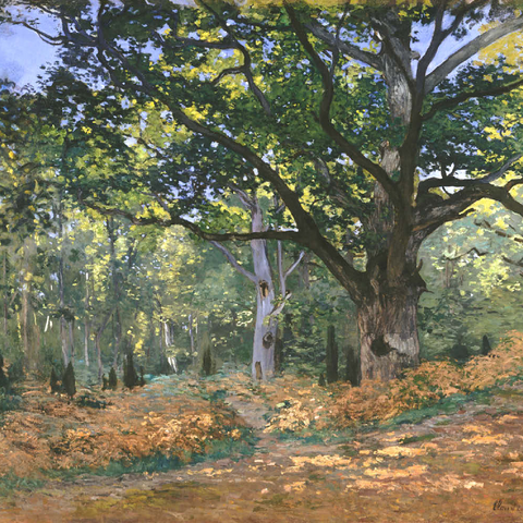 The Bodmer Oak, Fontainebleau Forest (1865) by Claude Monet 100 Puzzle 3D Modell