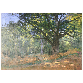 Darstellung des Puzzle-Motivs The Bodmer Oak, Fontainebleau Forest (1865) by Claude Monet – Puzzleteile: 200