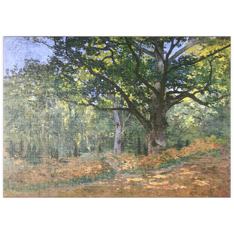 puzzleplate The Bodmer Oak, Fontainebleau Forest (1865) by Claude Monet 500 Puzzle