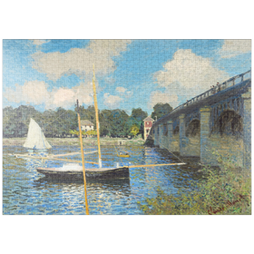 Darstellung des Puzzle-Motivs The Bridge at Argenteuil (1874) by Claude Monet – Puzzleteile: 1000