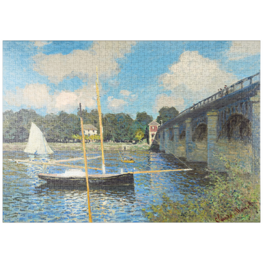 puzzleplate The Bridge at Argenteuil (1874) by Claude Monet 1000 Puzzle