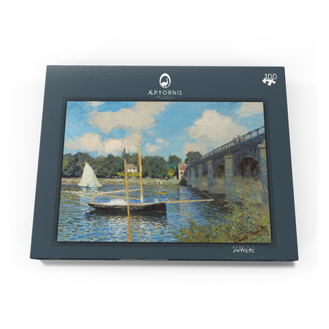 The Bridge at Argenteuil (1874) by Claude Monet 100 Puzzle Schachtel Ansicht3