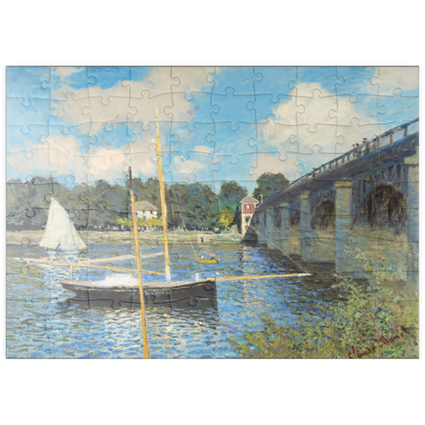 puzzleplate The Bridge at Argenteuil (1874) by Claude Monet 100 Puzzle