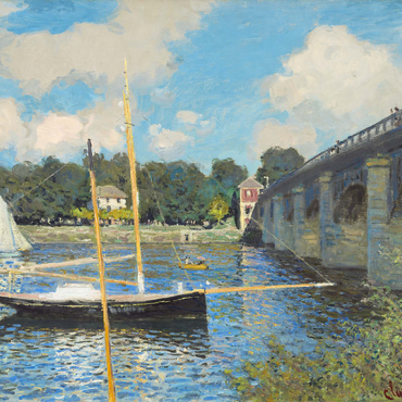 The Bridge at Argenteuil (1874) by Claude Monet 100 Puzzle 3D Modell