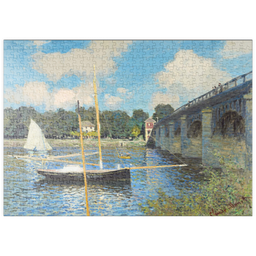 puzzleplate The Bridge at Argenteuil (1874) by Claude Monet 500 Puzzle