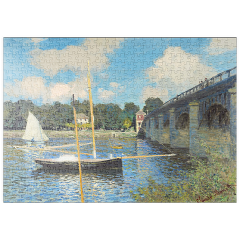 puzzleplate The Bridge at Argenteuil (1874) by Claude Monet 500 Puzzle