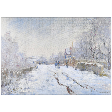 puzzleplate Claude Monet's Snow at Argenteuil (1874–1875) 1000 Puzzle