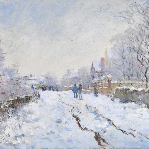 Claude Monet's Snow at Argenteuil (1874–1875) 1000 Puzzle 3D Modell