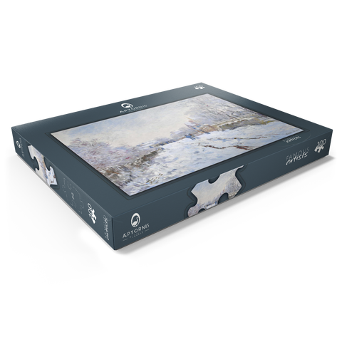 Claude Monet's Snow at Argenteuil (1874–1875) 100 Puzzle Schachtel Ansicht1