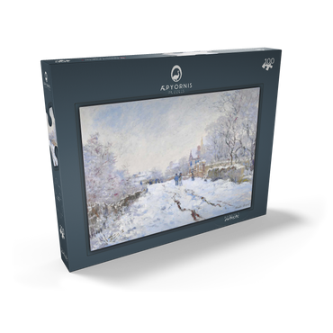 Claude Monet's Snow at Argenteuil (1874–1875) 100 Puzzle Schachtel Ansicht2