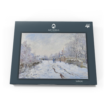 Claude Monet's Snow at Argenteuil (1874–1875) 100 Puzzle Schachtel Ansicht3
