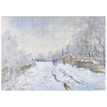 puzzleplate Claude Monet's Snow at Argenteuil (1874–1875) 100 Puzzle