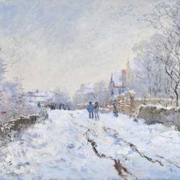 Claude Monet's Snow at Argenteuil (1874–1875) 100 Puzzle 3D Modell