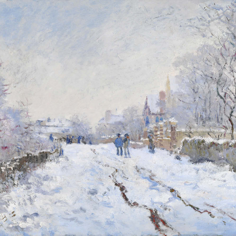 Claude Monet's Snow at Argenteuil (1874–1875) 200 Puzzle 3D Modell