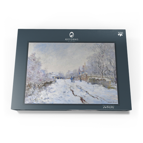 Claude Monet's Snow at Argenteuil (1874–1875) 500 Puzzle Schachtel Ansicht3