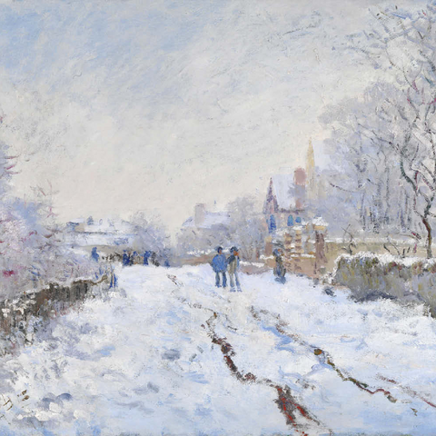 Claude Monet's Snow at Argenteuil (1874–1875) 500 Puzzle 3D Modell