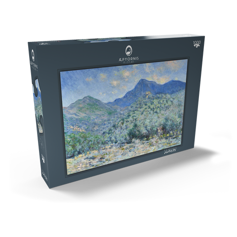 Claude Monet's Valle Buona, Near Bordighera (1884) 1000 Puzzle Schachtel Ansicht2