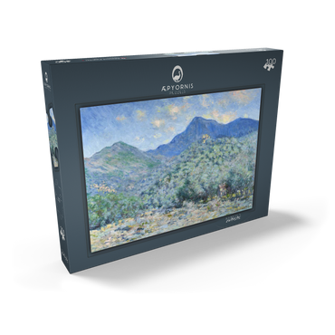 Claude Monet's Valle Buona, Near Bordighera (1884) 100 Puzzle Schachtel Ansicht2