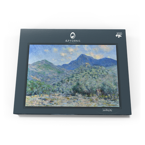 Claude Monet's Valle Buona, Near Bordighera (1884) 100 Puzzle Schachtel Ansicht3