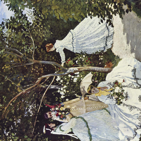 Claude Monet's Women in the Garden (1866) 100 Puzzle 3D Modell