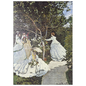 Darstellung des Puzzle-Motivs Claude Monet's Women in the Garden (1866) – Puzzleteile: 200